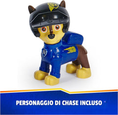Paw Patrol Rescue Wheels Chase Deluxe Veicolo con Propulsore