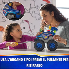 Paw Patrol Rescue Wheels Chase Deluxe Veicolo con Propulsore