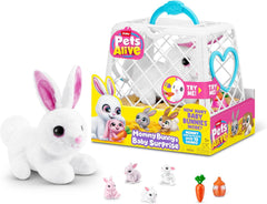 Pets Alive - Mommy Bunny e Baby Surprise Peluche coniglietto interattivo