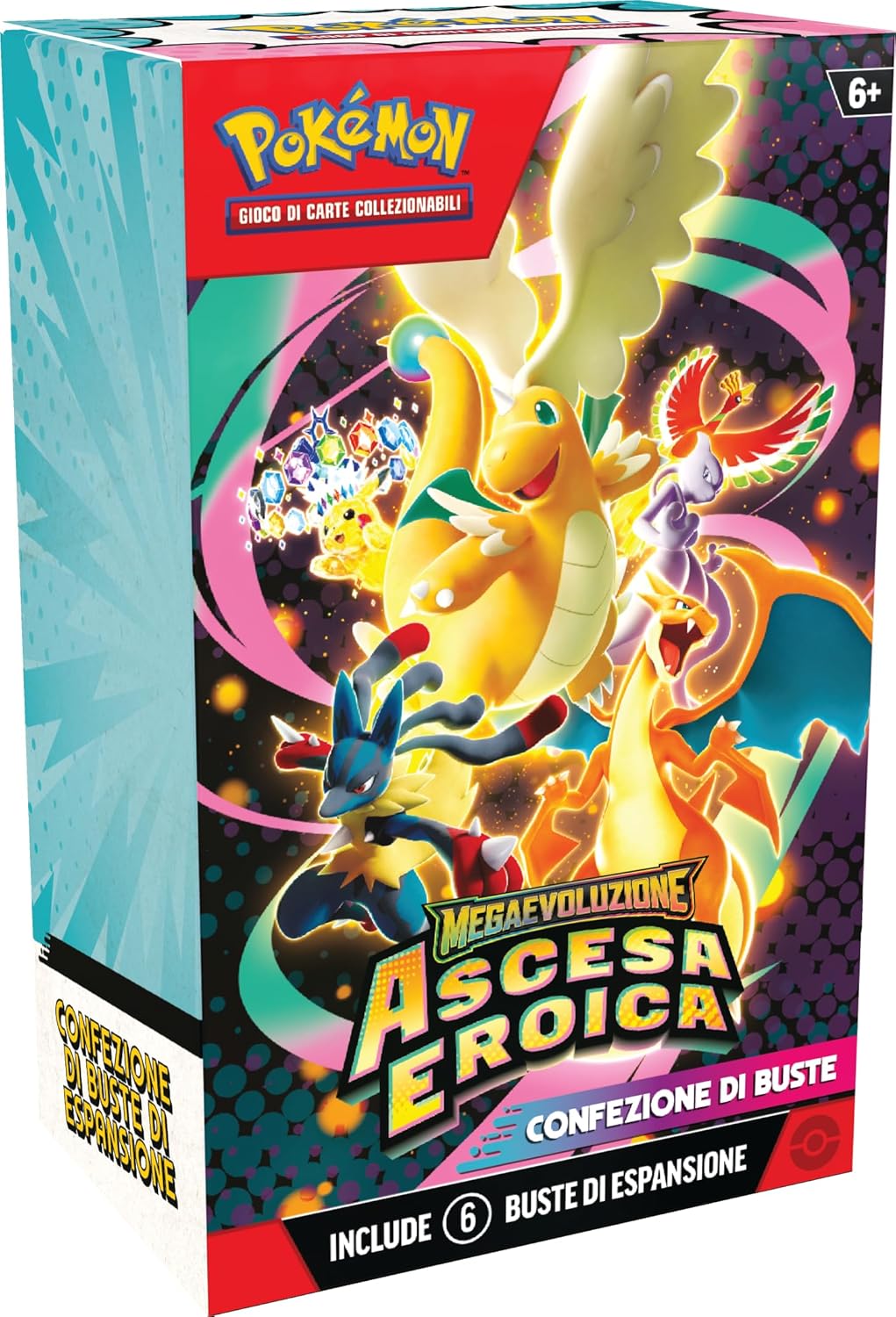 Pokémon - Confezione 6 buste espansione Megaevoluzione Ascesa Eroica ITA