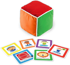 Dado gigante di Peluche con carte azione per bambini
