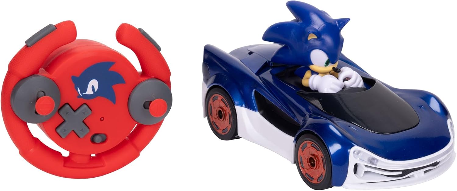 Sonic The Hedgehog - Speed Star Lightning Drifting Macchina Radiocomandata con ruote Luminescenti 2.4 GHZ