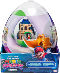 Super Mario Galaxy Movie - Playset Uovo di Yoshi con Fire Mario e Yoshi
