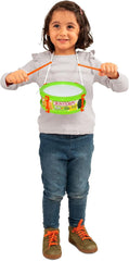 Tamburo Piccolo Green con tracolla e bacchette