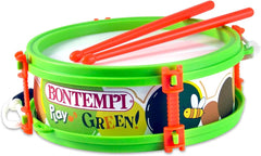 Tamburo Piccolo Green con tracolla e bacchette