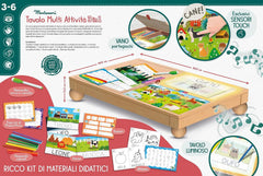 kit disegno con tavolino elettronico in legno