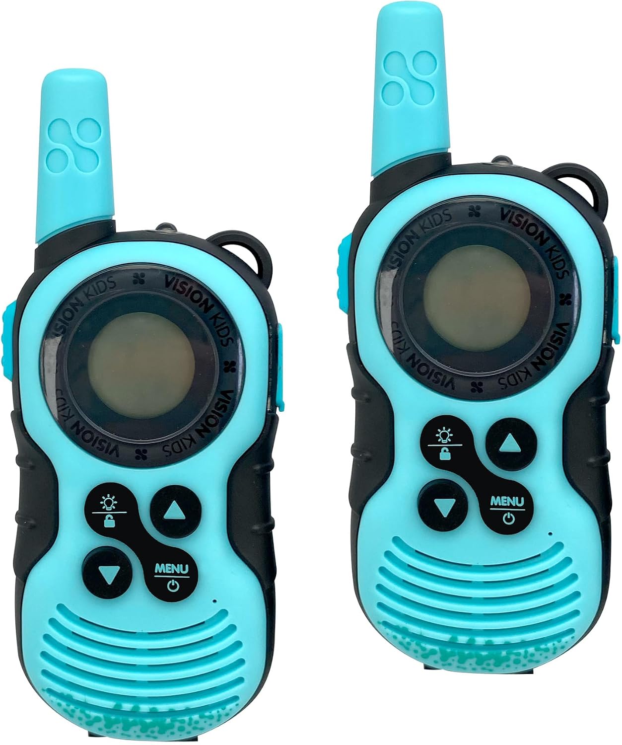 Vision Kids - Walkie Talkie con 16 canali, torcia LED e antenna
