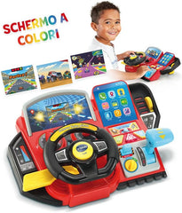 Volante Turbo Pilota Simulatore Guida per bambini con schermo