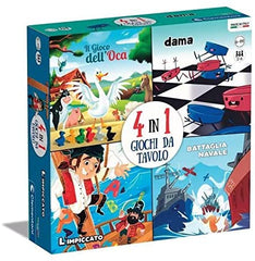 Clementoni - 4 in 1 Giochi da Tavolo 