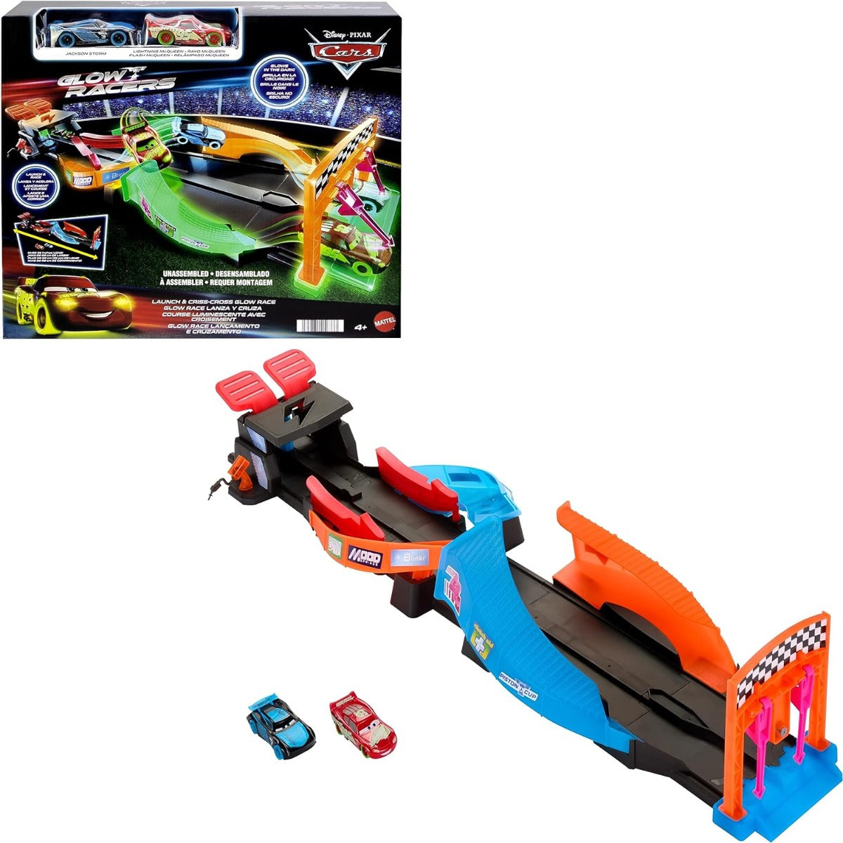 Disney Pixar Cars - Pista Glow Racers