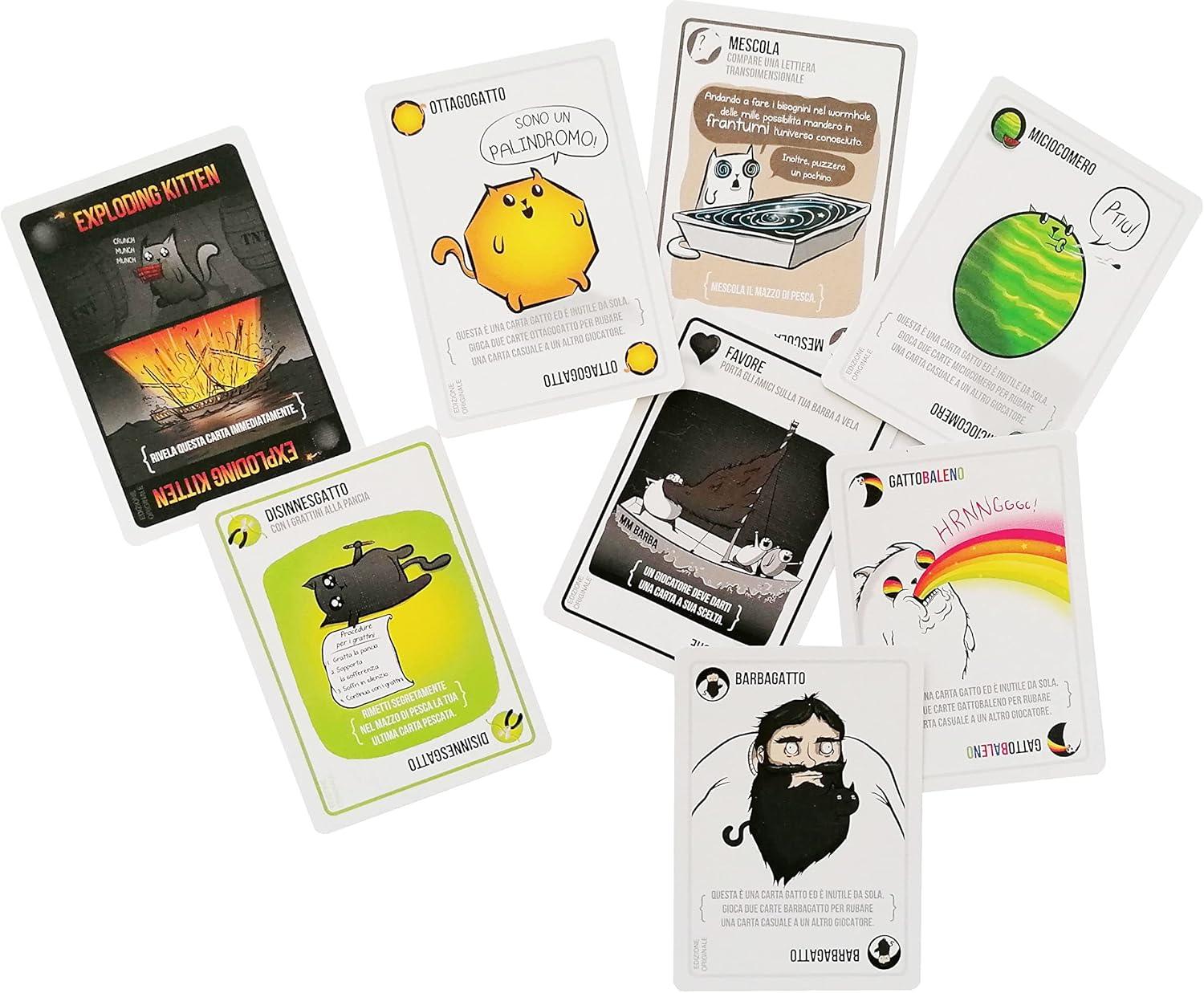 Asmodee Exploding Kittens: Catchables - DJ Gatto, Gioco Di Abilità, Pallina Antistress, 2+ Giocatori, 8+ Anni