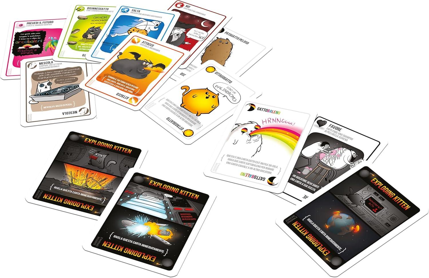 Asmodee Exploding Kittens: Catchables - DJ Gatto, Gioco Di Abilità, Pallina Antistress, 2+ Giocatori, 8+ Anni