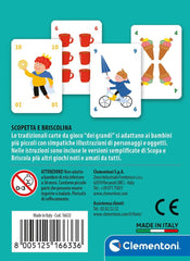 Clementoni - Scopetta e Briscolina Mazzo di Carte da gioco per Bambini