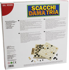 Dal Negro 53490 - Scacchi Dama Tria Legno