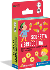 Clementoni - Scopetta e Briscolina Mazzo di Carte da gioco per Bambini