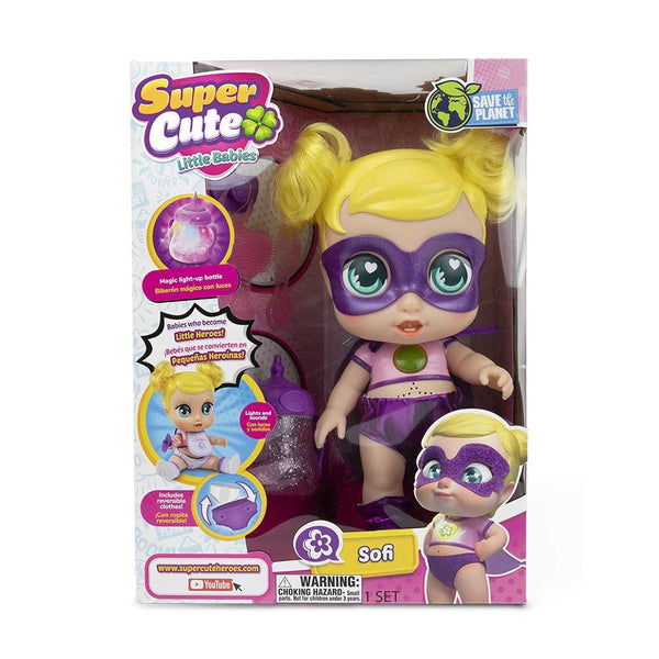 Super Cute Little Babies Mini Glitzy Cool Doll con cucciolo , bambola articolata,12 cm con cucciolo, abiti e accessori da supereroe, per bambini dai 4 anni in su, Multicolore, modello casuale Super Cute Little Babies Mini Glitzy Cool Doll con cucciolo , bambola articolata,12 cm con cucciolo, abiti e accessori da supereroe, per bambini dai 4 anni in su, Multicolore, modello casuale