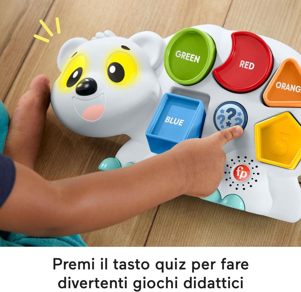 Fisher Price Parlamici Fabietto Orsetto Forme E Colori Rocco