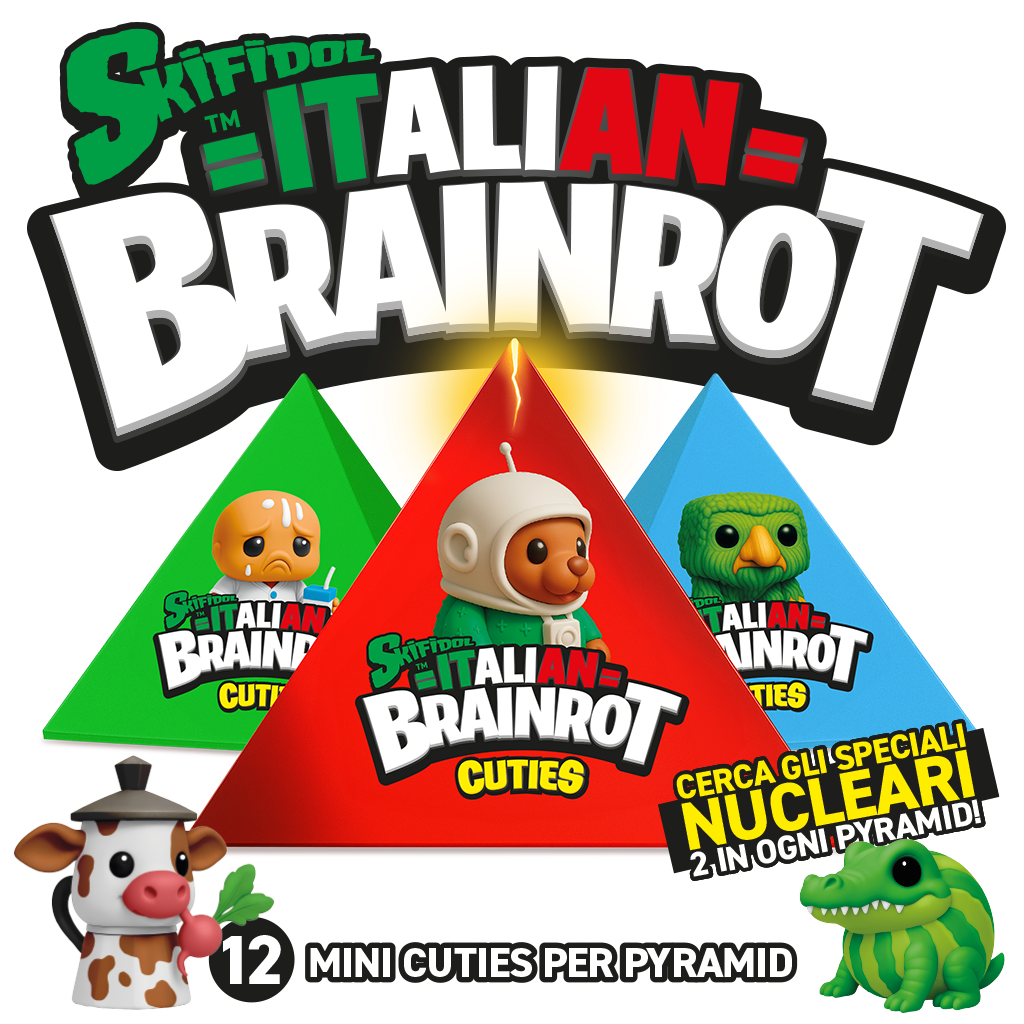 Skifidol Italian Brainrot - Pyramid con 12 mini cuties