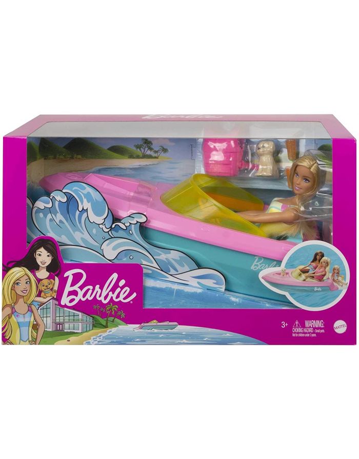Barbie Playset Motoscafo - Cucciolo e Accessori GRG30