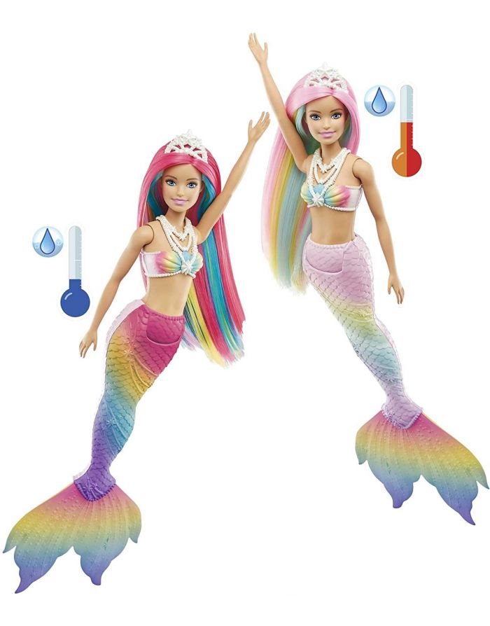 Barbie Sirena Cambia Colore GTF89 - Bambole e Accessori