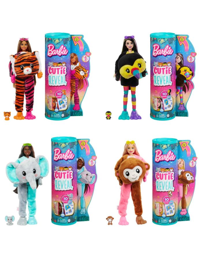 Barbie Cutie Reveal Giungla - Mattel - Rocco Giocattoli